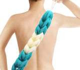 New Product Explosion Color-mixed long bath body exfoliating net shower body scrubber